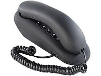 simvalley communications Kabelgebundenes Festnetz-Telefon, schwarz