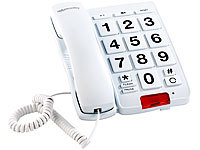 simvalley communications Großtasten-Telefon XLF-20, weiß