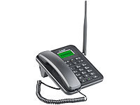 simvalley communications GSM-Tisch-Telefon mit SMS-Funktion und Akku (Versandrückläufer); Großtasten-Telefone (Festnetz) 